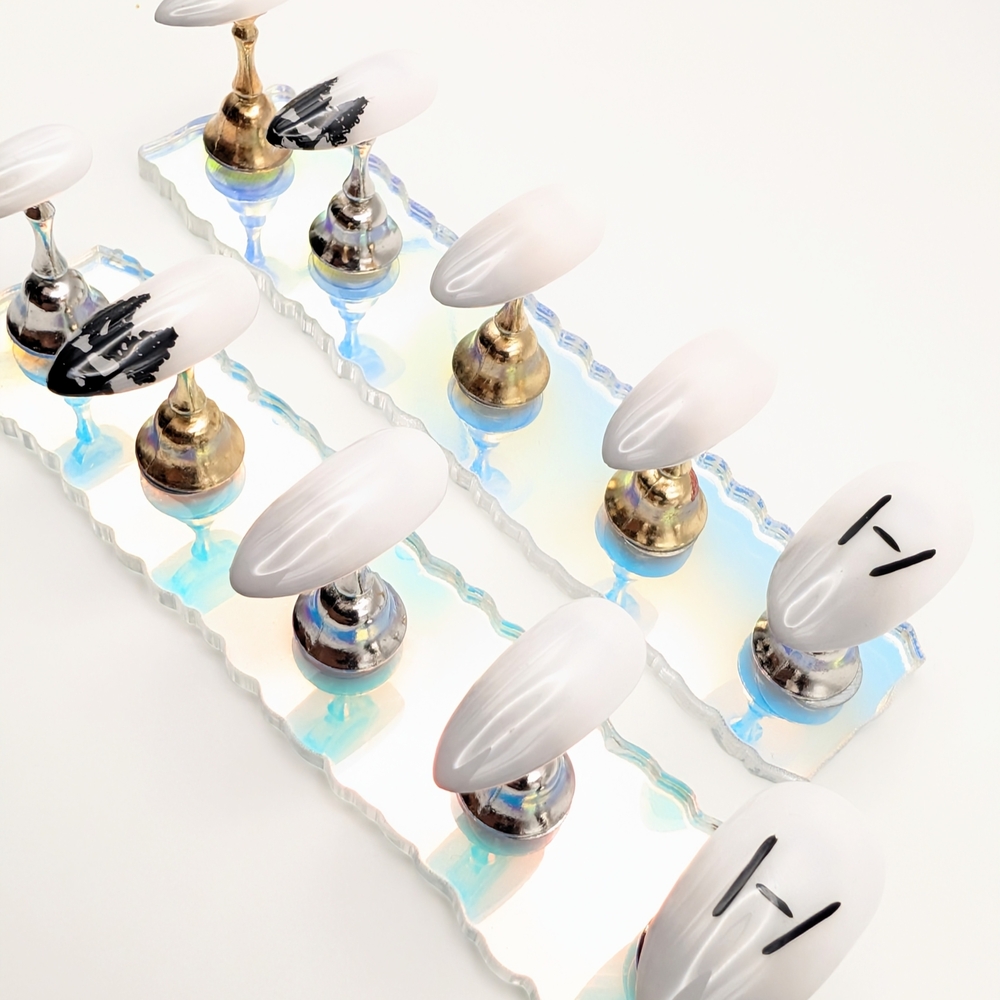 Handcrafted Twenty One Pilots Vessel Era Med. Almond Press-On Nails